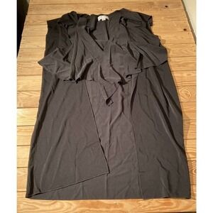 NEW Rubin Singer Studio Crepe Knit Midi Duster Size Medium Women’s Black